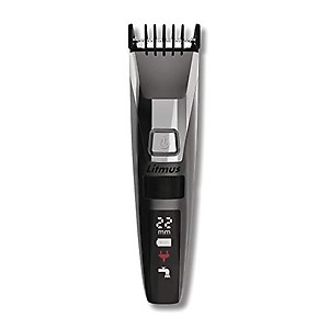 LITMUS Stubble Pro Corded and Cordless Waterproof Beard Trimmer with Digital LED Display and Fast Charging, 60 Mins Run Time (Black and Grey) price in India.