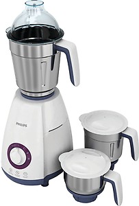 PHILIPS Viva Collection 750 Watt 3 Jars Mixer Grinder (19500 RPM, Auto Cut Off Protection, White/Blue) price in India.