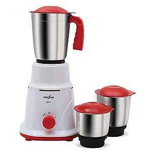KENSTAR Spice 500-WATT Mixer GRINGER with 3 Jars (White & RED) price in India.
