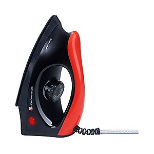 Swiss Military 1000W Grandeur Dry Iron With 360º swivel cord Red/Black | Light Weight | 1 Year Warranty price in India.