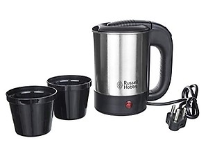 Russell Hobbs RJK500TN Stainless Steel 1000W 0.5 L Electric Travel Kettle(Black) price in India.
