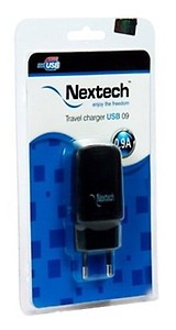 Nextech USB 09 Travel Charger 900 MA (USB 09) - Black price in India.