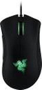 Razer DeathAdder Essential Wired Gaming Mouse I Single-Color Green Lighting I 6400DPI Optical Sensor- Black - RZ01-03850100-R3M1 price in India.