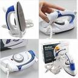 EMORE -Travel Iron Portable Powerful Variable Temperature Mini Electrical Iron with Foldable Handle/Compact Weight White (Pack of 1) price in India.