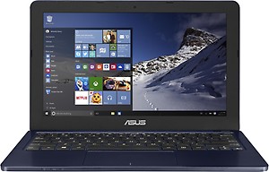 Asus E202SA-FD0003T Notebook (90NL0052-M02630) (Intel Celeron- 2GB RAM- 500GB HDD- 29.46 cm(11.6)- Windows 10) (Blue) price in India.