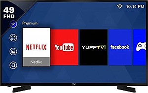 VU 49S6575 124 cm (49") Premium Smart Full HD LED TV (Black) 3 x HDMI, 2 x USB price in India.