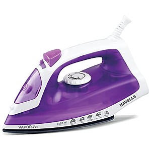 Havells Vapor Pro 1250 Watt Steam Iron with Powerfull Steam Spay | Horizontal/Vertical Steaming | Self Cleaning Function | 200ML Tank Capacity | 2 Years Warranty - Purple price in India.