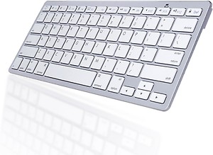 ROQ Ultra Slim Bluetooth Tablet Keyboard(Silver) price in India.