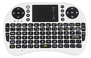 Gadget Hero's 2.4G Wireless Mini QWERTY Multimedia Keyboard Trackpad Mouse Combo For Mini PC Tablet Phones Media Players TV iPad price in India.