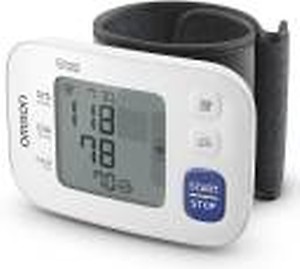 Omron HEM 6181 Fully Automatic Wrist Blood Pressure Monitor with Intelligence Technology, Cuff Wrapping Guide and Irregular Heartbeat Detection for Most Accurate Measurement (White) price in India.
