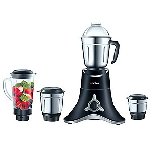 ACTIVA ABS Super Chef 900 Watts Powerful Motor Mixer Grinder With 4 Jars | 2 Years Motor, Black price in India.