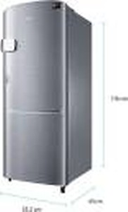 SAMSUNG 192 L Direct Cool Single Door 3 Star Refrigerator  (Elegant Inox, RR20R1Y2YS8/HL) price in India.