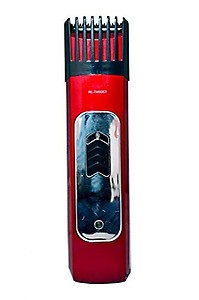 POWERNRI RL-TM9063 Cord less Rechargeable Trimmer Zero Machine For Men (Red) price in India.