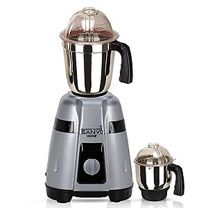 Masterclasssanyo Silver Color 1000Watts Mixer Grinder with 2 Steel Jar (530ML Jar and 350ML Jar) SA20-MCS-867 MAKE IN INDIA price in India.