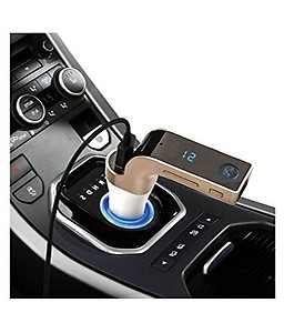 Islandse_ Electronics Gadgets Wireless Tooth Car Mp3 Player Fm Transmitter Radio Lcd 2 Usb Hands Call Free One Size Blue price in India.