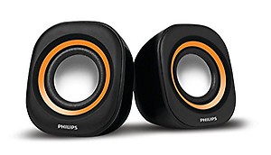 Philips IN-SPA25G/94 Notebook USB Speakers (Orange) price in India.