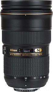 Nikon AF-S Nikkor 24-70mm F/2.8G ED Zoom Lens for Nikon DSLR Camera price in India.