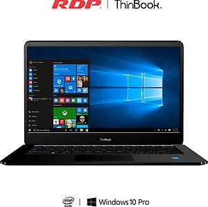 RDP ThinBook Intel Atom Quad Core 7th Gen Z8300 - (2 GB/32 GB HDD/Windows 10 Pro) 1430P Business Laptop(14.1 inch, Black, 1.45 kg) price in India.