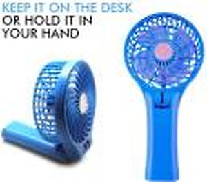 SMILEDRIVE POWERFUL RECHARGEABLE USB MINI FAN - PORTABLE COMFORT- MULTI-COLOUR price in India.