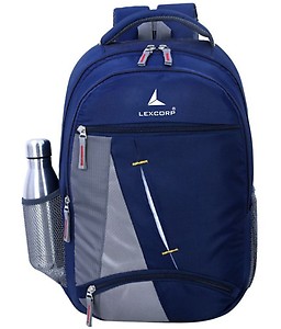 LEXCORP - Blue Polyester Backpack ( 45 Ltrs )