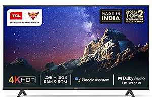 Tcl 139 Cm 55 Inches 4k Ultra Hd Certified Android Smart Led Tv 55p615 Blac price in India.