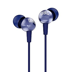 JBL C200SI, Premium in Ear Wired Earphones with Mic, Signature Sound, One Button Multi-Function Remote, Premium Metallic Finish, Angled Earbuds for Comfort fit (Gun Metal) price in India.