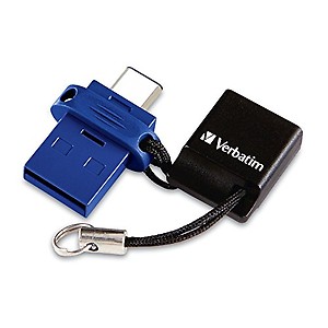 Verbatim 16GB Store 'n' Go Dual USB Flash Drive for USB-C Devices, Blue (99153) price in India.