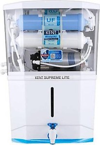 KENT Supreme Lite RO Water Purifier | 4 Years Free Service | RO + UF + TDS Control | 8L Tank | 20 LPH Flow | White price in India.