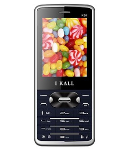 IKall K36 2.4 InchDual Sim1800mAh Battery multimedia mobile (No Earphones) price in India.