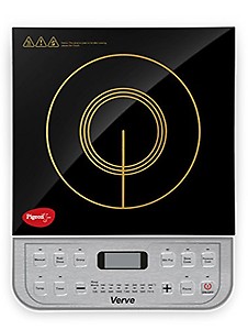 Pigeon by Stovekraft Verve Induction Stove, cooktop of 2100 watts with Dual Heat sensors, Seven preset menu and Automatic Shut Off. A Smart Electric Chula for Your own Kitchen price in India.