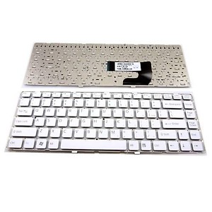 Laptop Keyboard Compatible for Sony VGN NW 9J.N0U82.B01 1-487-385-21 148738321 White price in India.