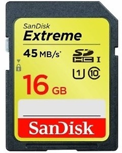 SanDisk Extreme 128 GB SDXC Class 10 45 MB/S Memory Card price in India.