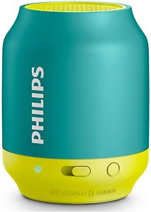 Philips Bt50A/00 Wireless Portable Speaker - Green Yellow price in India.