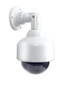 SPJ ENTERPRISE™ Dummy Speed Dome Camera Waterproof CCTV Imitation Security Fake Dummy Camera with Flashing LED Light price in India.