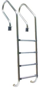 WATERTECH SYSTEMS Residential Swimming Pool Ladder 3 steps camel type ladder, SS 304 heavy quality ladder price in India.