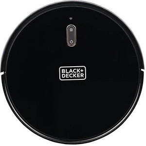 Black + Decker BRVA425B00-IN Alexa & Google Enabled Multi-Utility Robotic Vacuum Cleaner with 2xAAA Battery | 2000 pa Strong Suction Power I 120 min Runtime | Smart App and Voice Enabled I Black price in India.