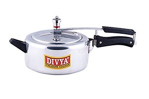 DIVYA Flat Aluminum Pressure Cooker (8 Litres) price in India.