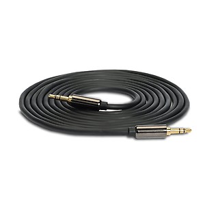 Amkette AUX (Auxiliary) Audio Cable with 3.5mm Male to Male Gold Plated Connectors for Car/Speakers - (1.2m) – Black price in India.