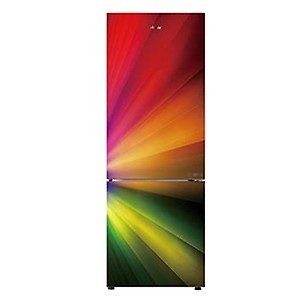 Haier 256 L 3 Star Double Door Refrigerator (HRB-2764PRG-E, Rainbow Glass Multicolored) (Pack of 1) price in India.