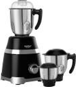 Maharaja Whiteline 1000 W Ultramax HD Mixer Grinder with3 Stainless Steel Jars | Copper Motor | Food Grade Safe | Superior Cooling | 5 Year Motor Warranty- MX-220 (Black with Chrome Finish) price in India.