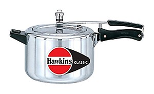 Hawkins Classic Aluminium Inner Lid Pressure Cooker, 5 Litre, Silver (Cl50), 5 Liter price in India.