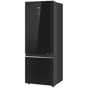 Haier 376 Litres 3 Star Frost Free Double Door Bottom Mount Convertible Refrigerator with Magic Cooling Technology (HRB-3964PKG-E, Black Glass) price in India.