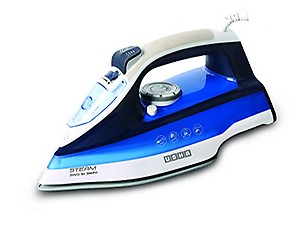 Usha Steam Pro SI 3820 Steam Iron 2000 W with Easy-Glide Durable Ceramic Soleplate, Powerful Steam Output from 73 Steam Vents, 280 ml Water Tank (Blue) price in India.