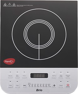 Pigeon Brio-2100W Induction Cooktop  (Silver, Black, Push Button) price in .