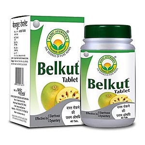 BASIC AYURVEDA Belkut Tablet 40 Tablets Pack Of 3 | 100% Pure Natural & Organic Herbal Tablet | Ayurvedic Supplements For Stomach Related Problems | A Powerful Blend Of Natural Ingredients | Certified Herbs, Extra Strength Formula price in India.