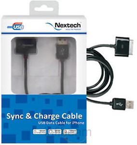 Nextech USB Cable Moulded For Apple iPhone (NC 30 W) - White price in India.