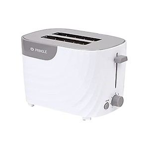 Pringle PT405 2 Slice toaster 750 watt with wide slots | 7 variable browning function with cancel, reheat and defrost| Cool touch body price in India.