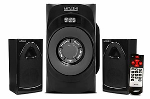 Mitashi HT-2650BT 6000 Watt 2.1 Channel Wireless Bluetooth Speaker (Black) price in India.