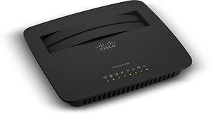 Cisco Linksys X1000 - N300 Wireless Router with ADSL2 + Modem (Black) price in India.