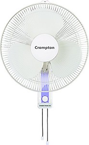 Crompton HiFlo Wave Wall Mount Fan (White, 16-inch) price in India.